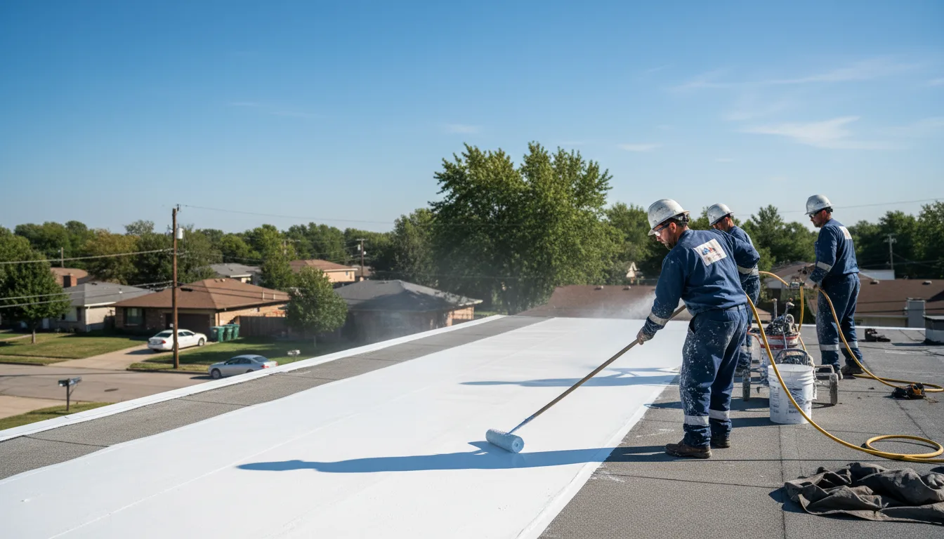 Commercial roof coating in Sherborn, MA near me